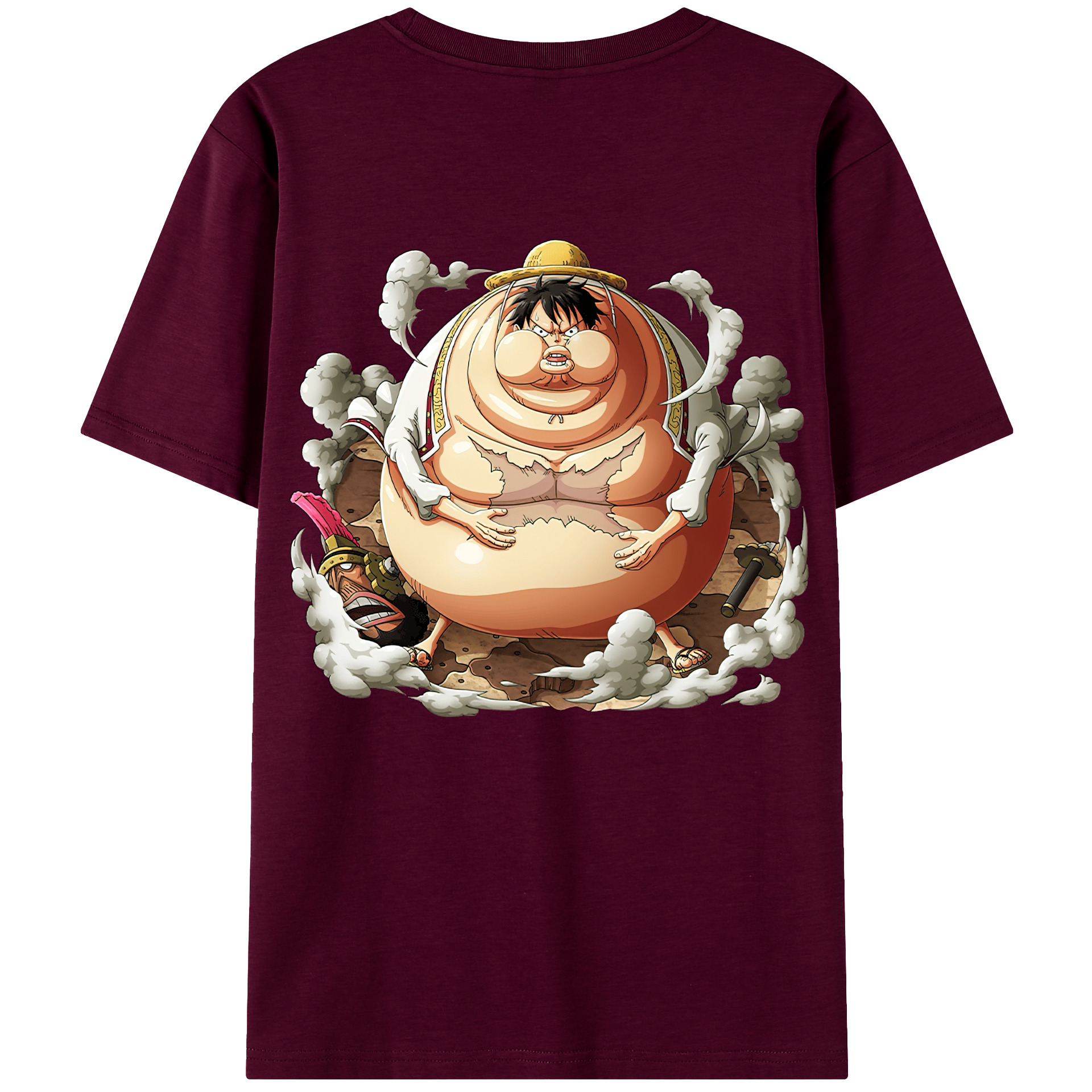 ワンピース モンキー・D・ルフィ ONE PIECE Monkey D. Luffy レディース半袖Tシャツ(バックプリント)